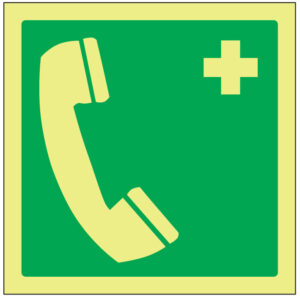 SINAL DE EMERGÊNCIA - TELEFONE DE EMERGÊNCIA (E442) - Emergência - Sinalização