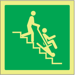 SINAL DE EMERGÊNCIA - CADEIRA DE EVACUAÇÃO (E452) - Emergência - Sinalização