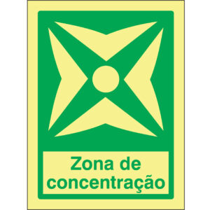 SINAL DE EMERGÊNCIA - ZONA DE CONCENTRAÇÃO (E513) - Emergência - Sinalização