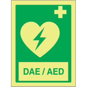 SINAL DE EMERGÊNCIA - DAE / AED (E536) - Emergência - Sinalização