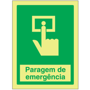 SINAL DE EMERGÊNCIA - PARAGEM DE EMRGÊNCIA (E544) - Emergência - Sinalização