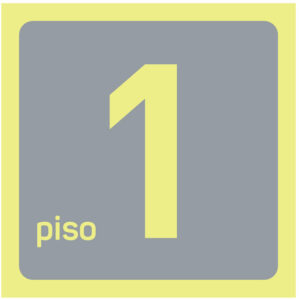 SINAL DE IDENTIFICAÇÃO DE ESPAÇOS - PISO 1 (F103) - Identificação de Espaços - Sinalização