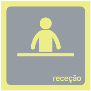 SINAL DE IDENTIFICAÇÃO DE ESPAÇOS - RECEÇÃO (F126) - Identificação de Espaços - Sinalização