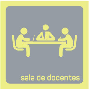 SINAL DE IDENTIFICAÇÃO DE ESPAÇOS - SALA DE DOCENTES (F131) - Identificação de Espaços - Sinalização