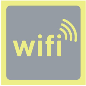 SINAL DE IDENTIFICAÇÃO DE ESPAÇOS - WIFI (F147) - Identificação de Espaços - Sinalização