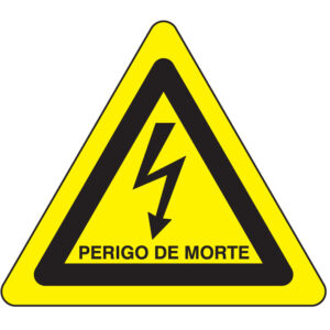 SINAL DE PERIGO - ELETRICIDADE / PERIGO DE MORTE (G0401) - Perigo - Sinalização