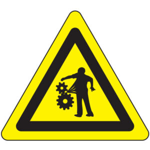 SINAL DE PERIGO - ENTALAMENTO / NÃO USAR ROUPAS LARGAS (G0425) - Perigo - Sinalização