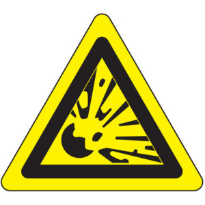 SINAL DE PERIGO - MATERIAL EXPLOSIVO (G0437) - Perigo - Sinalização