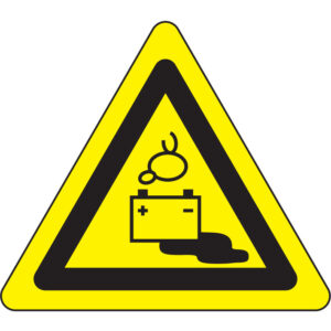 SINAL DE PERIGO - CARREGAMENTO DE BATERIA (G0449) - Perigo - Sinalização