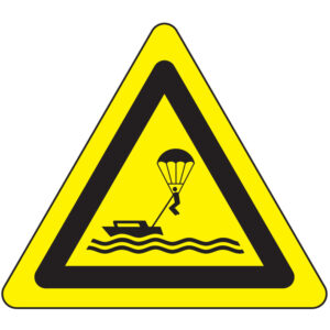 SINAL DE PERIGO - ZONA DE PRÁTICA DE KITE SURFING (G0461) - Perigo - Sinalização