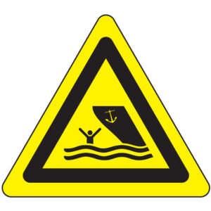 SINAL DE PERIGO - ZONA DE BARCOS DE RECREIO (G0474) - Perigo - Sinalização