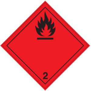 SINAL DE PERIGO - GÁS INFLAMÁVEL - CLASSE 2 (G0910) - Perigo - Sinalização