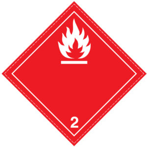 SINAL DE PERIGO - GÁS INFLAMÁVEL - CLASSE 2 (G0911) - Perigo - Sinalização