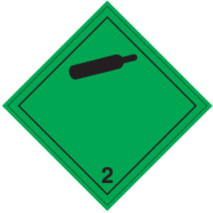 SINAL DE PERIGO - GASES NÃO INFLAMÁVEIS E NÃO TÓXICOS - CLASSE 2 (G0912) - Perigo - Sinalização