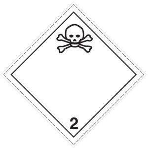 SINAL DE PERIGO - GASES TÓXICOS - CLASSE 2 (G0914) - Perigo - Sinalização