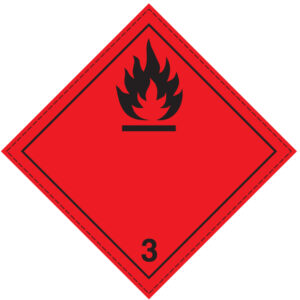SINAL DE PERIGO - LIQUÍDOS INFLAMÁVEIS - CLASSE 3 (G0920) - Perigo - Sinalização