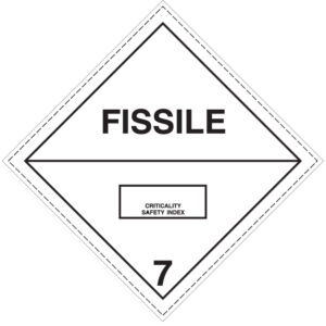 SINAL DE PERIGO - MATERIAL RADIOATIVO ETIQUETA DE ÍNDICE DE SEGURANÇA CRÍTICA - CLASSE 7 (G0963) - Perigo - Sinalização