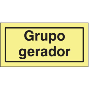 SINAL DE PERIGO - GRUPO GERADOR (G106) - Perigo - Sinalização