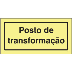 SINAL DE PERIGO - POSTO DE TRANSFORMAÇÃO (G111) - Perigo - Sinalização