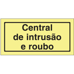 SINAL DE PERIGO - CENTRAL DE INTRUSÃO E ROUBO (G112) - Perigo - Sinalização