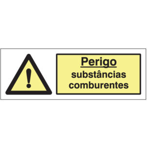 SINAL DE PERIGO - SUBSTÂNCIAS COMBURENTES (G215) - Perigo - Sinalização