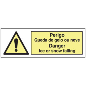 SINAL DE PERIGO - QUEDA DE GELO OU NEVE (G223) - Perigo - Sinalização