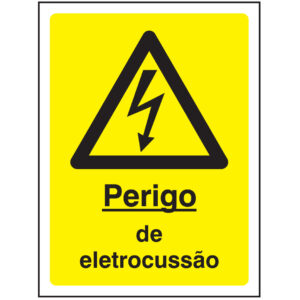 SINAL DE PERIGO - ELETROCUSSÃO (G500) - Perigo - Sinalização