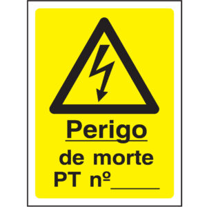 SINAL DE PERIGO - MORTE / PT Nº (G508) - Perigo - Sinalização