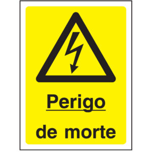 SINAL DE PERIGO - MORTE (G511) - Perigo - Sinalização