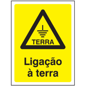 SINAL DE PERIGO - LIGAÇÃO À TERRA (G515) - Perigo - Sinalização