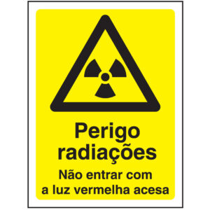 SINAL DE PERIGO - RADIAÇÕES (G518) - Perigo - Sinalização