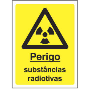SINAL DE PERIGO - SUBSTÂNCIAS RADIOATIVAS (G519) - Perigo - Sinalização