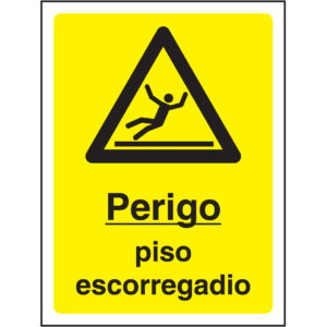 SINAL DE PERIGO - PISO ESCORREGADIO (G542) - Perigo - Sinalização