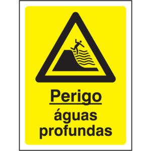 SINAL DE PERIGO - ÁGUAS PROFUNDAS (G553) - Perigo - Sinalização