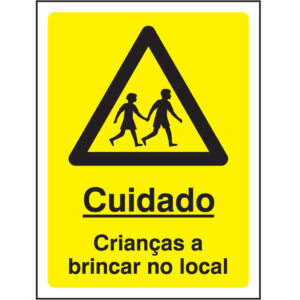 SINAL DE PERIGO - CUIDADO CRIANÇAS A BRINCAR NO LOCAL (G554) - Perigo - Sinalização