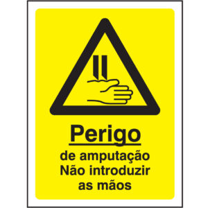 SINAL DE PERIGO - DE AMPUTAÇÃO (G564) - Perigo - Sinalização
