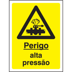 SINAL DE PERIGO - ALTA PRESSÃO (G566) - Perigo - Sinalização