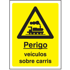 SINAL DE PERIGO - VEÍCULO SOBRE CARRIS (G567) - Perigo - Sinalização