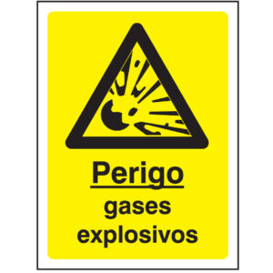 SINAL DE PERIGO - GASES EXPLOSIVOS (G579) - Perigo - Sinalização