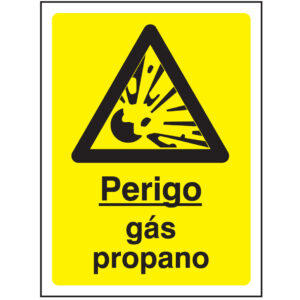 SINAL DE PERIGO - GÁS PROPANO (G581) - Perigo - Sinalização