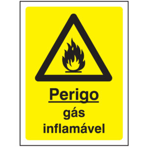 SINAL DE PERIGO - GÁS INFLAMÁVEL (G586) - Perigo - Sinalização
