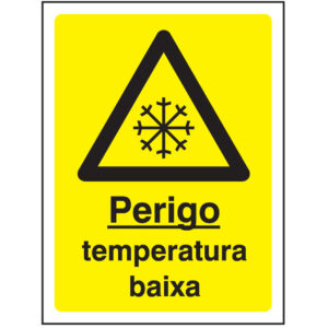 SINAL DE PERIGO - TEMPERATURA BAIXA (G597) - Perigo - Sinalização