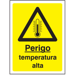 SINAL DE PERIGO - TEMPERATURA ALTA (G598) - Perigo - Sinalização