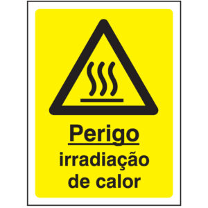 SINAL DE PERIGO - IRRADIAÇÃO DE CALOR (G599) - Perigo - Sinalização