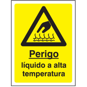 SINAL DE PERIGO - LÍQUIDO A ALTA TEMPERATURA (G600) - Perigo - Sinalização