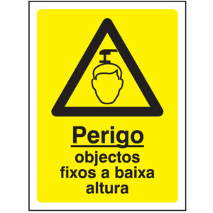SINAL DE PERIGO - PERIGO OBJETOS FIXO A BAIXA ALTURA (G606) - Perigo - Sinalização