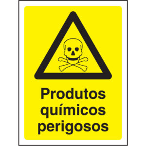 SINAL DE PERIGO - PRODUTOS QUÍMICOS PERIGOSOS (G607) - Perigo - Sinalização