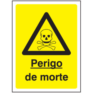 SINAL DE PERIGO - MORTE (G612) - Perigo - Sinalização