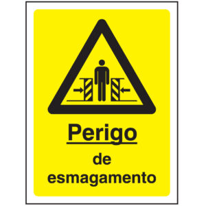 SINAL DE PERIGO - ESMAGAMENTO (G624) - Perigo - Sinalização