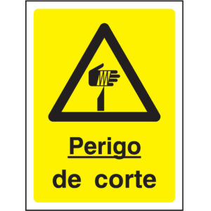 SINAL DE PERIGO - CORTE (G631) - Perigo - Sinalização
